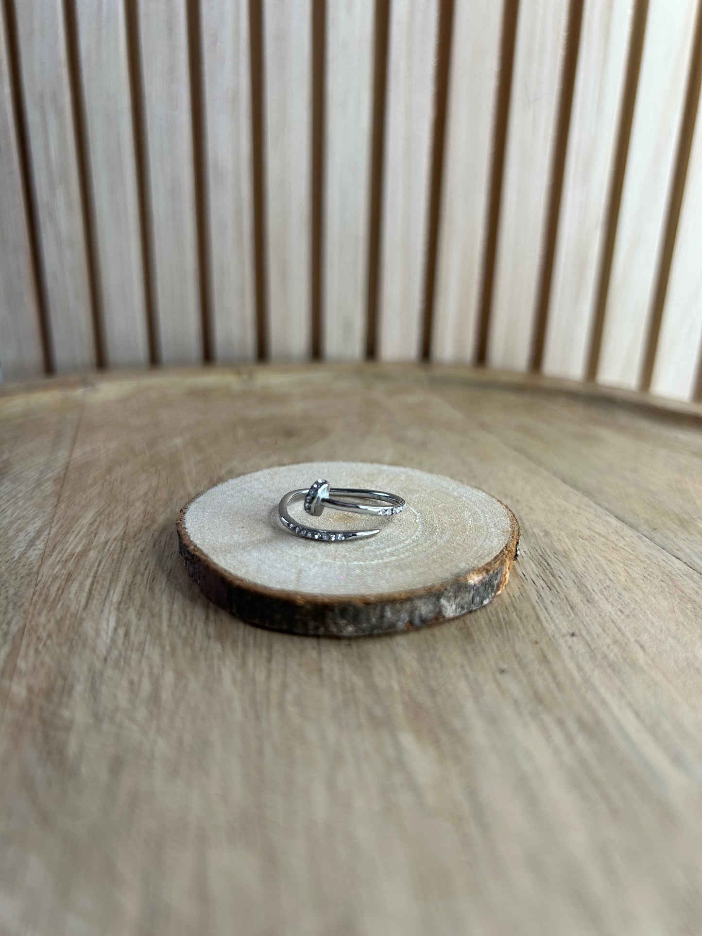 Bague Argentée avec Strass