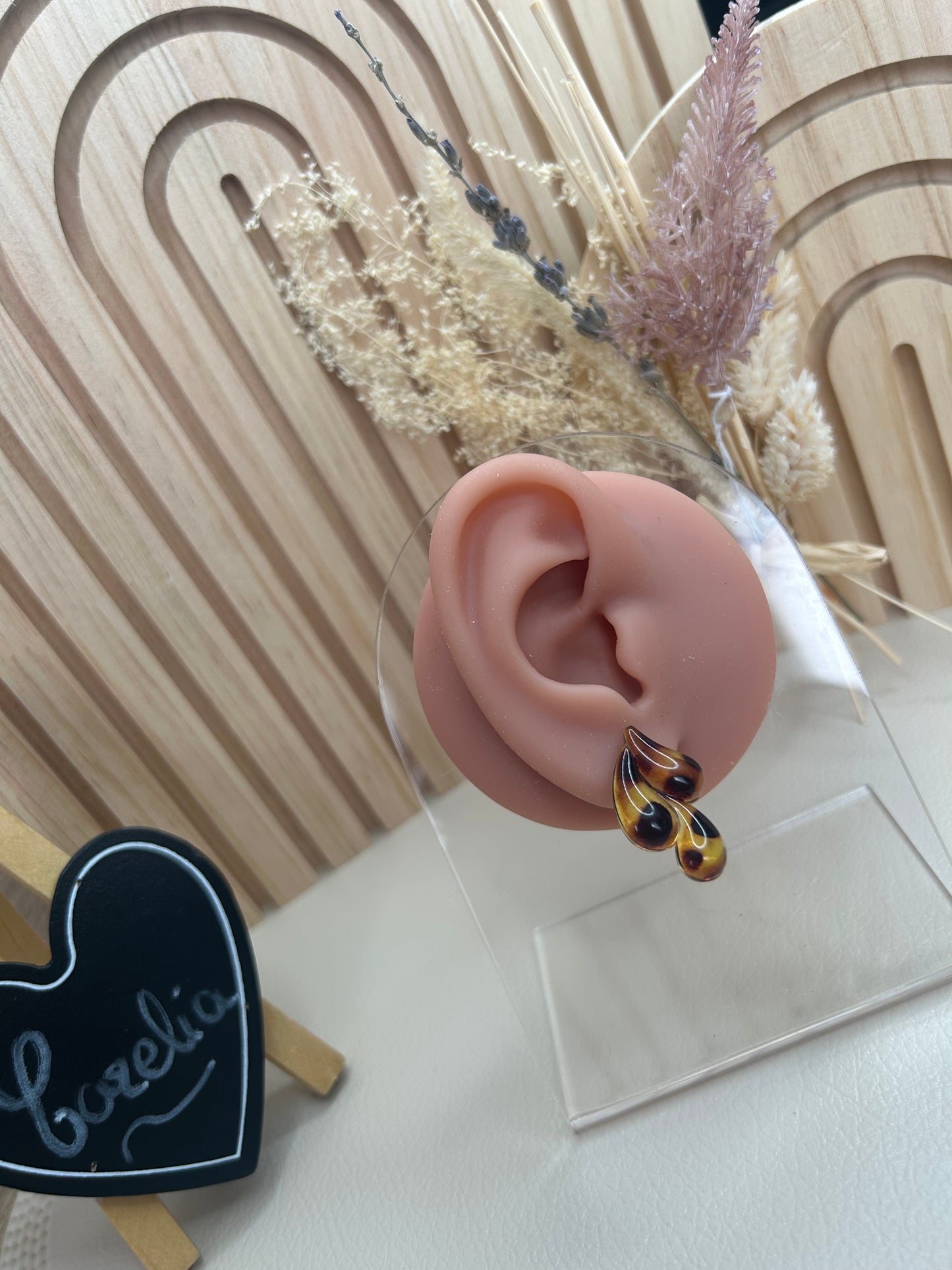 Boucles d’oreille Lou léopard
