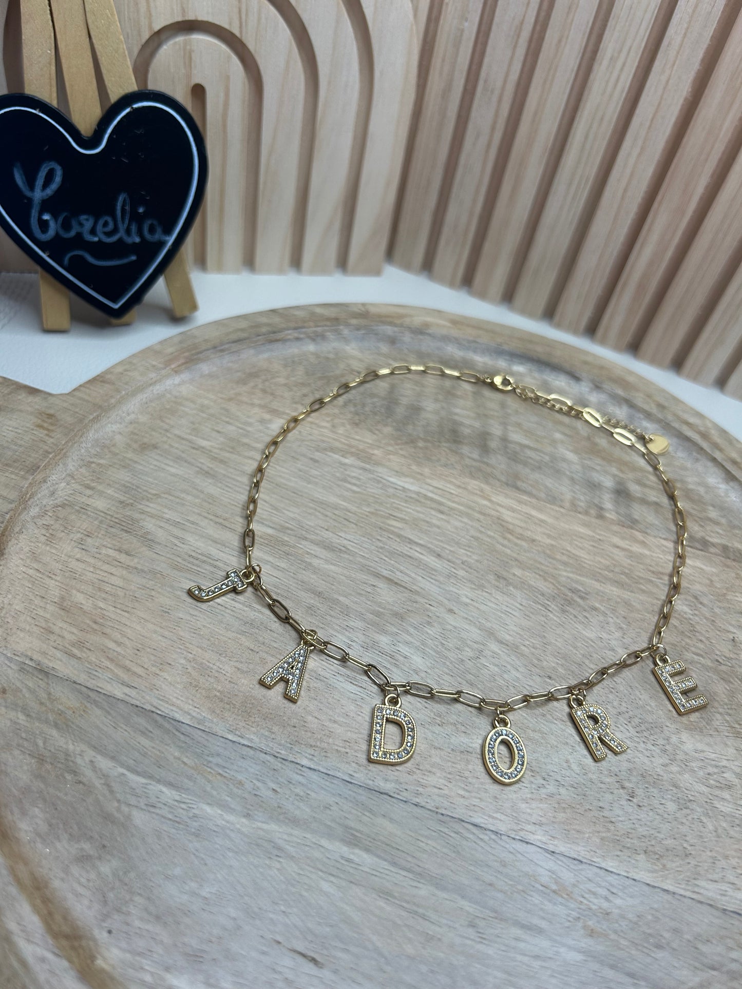 Collier « j’adore » Celia