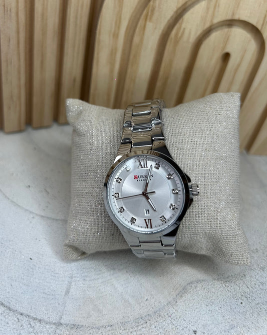 Montre femme argentée – Cadran Blanc