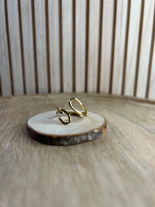 Bague Dorée – Acier Inoxydable