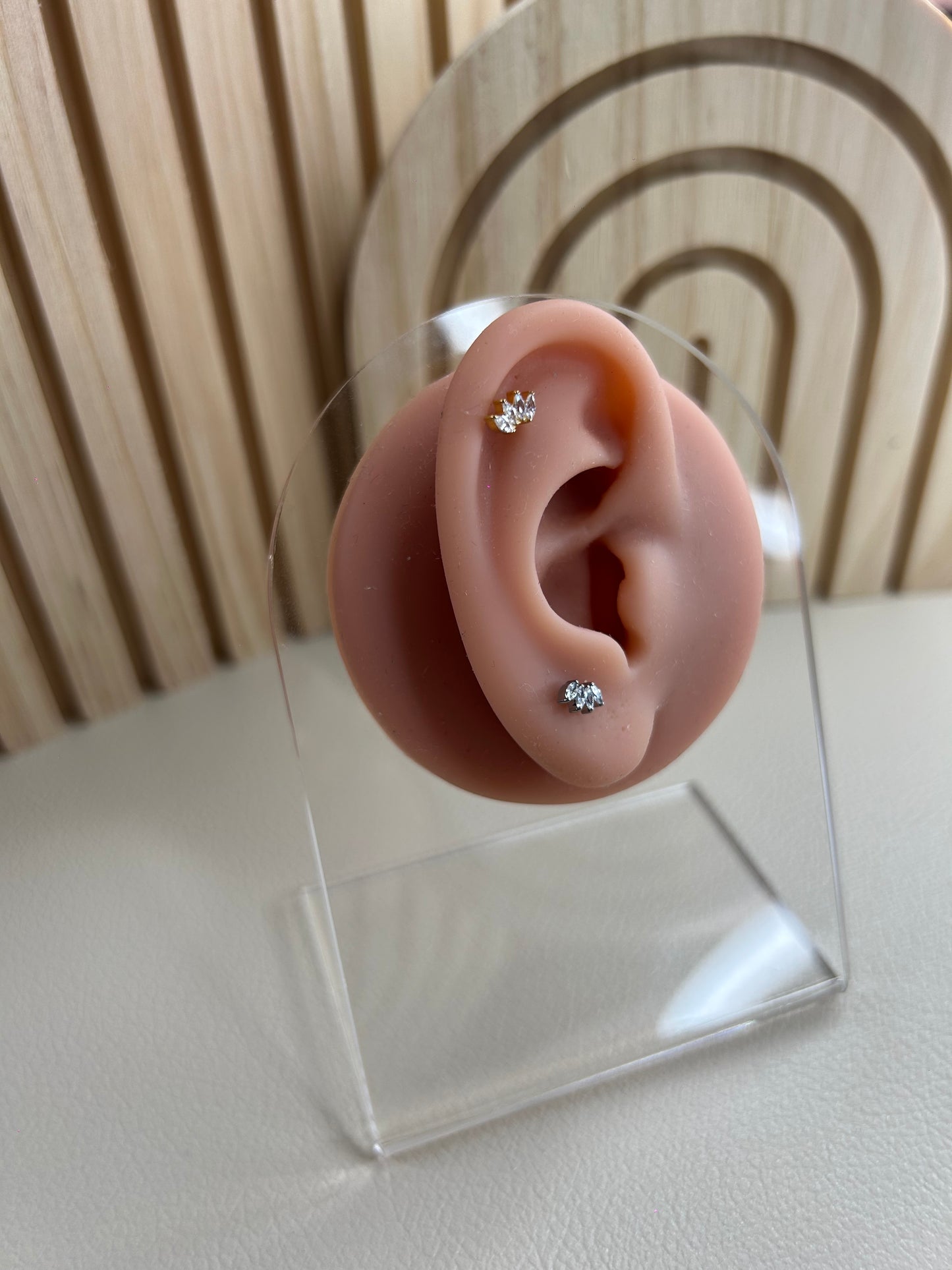 Piercing Doré en Titane
