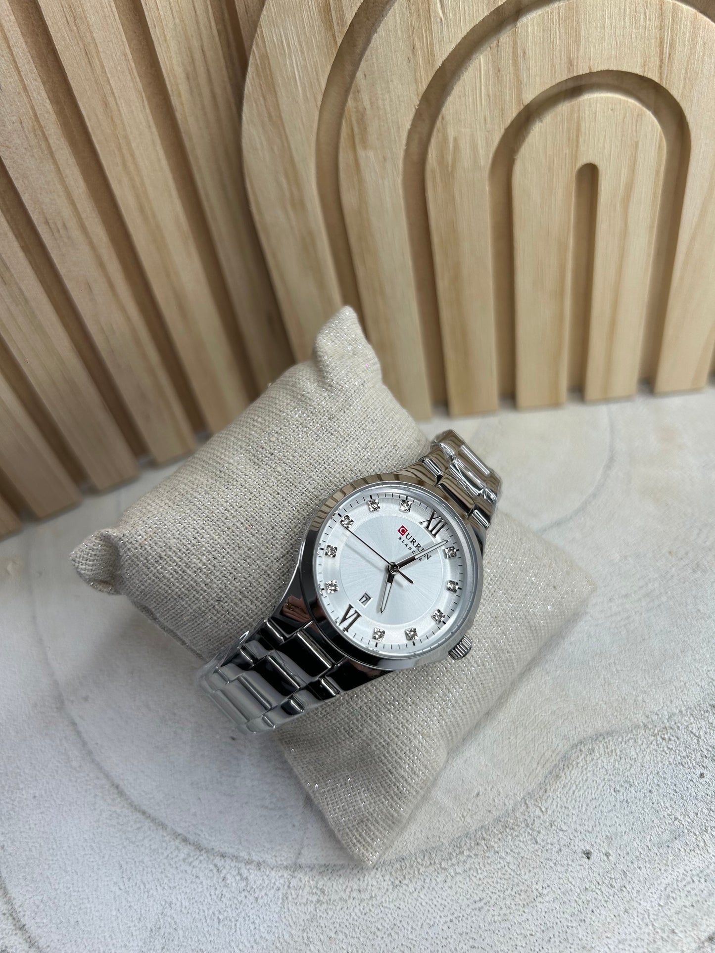 Montre femme argentée – Cadran Blanc