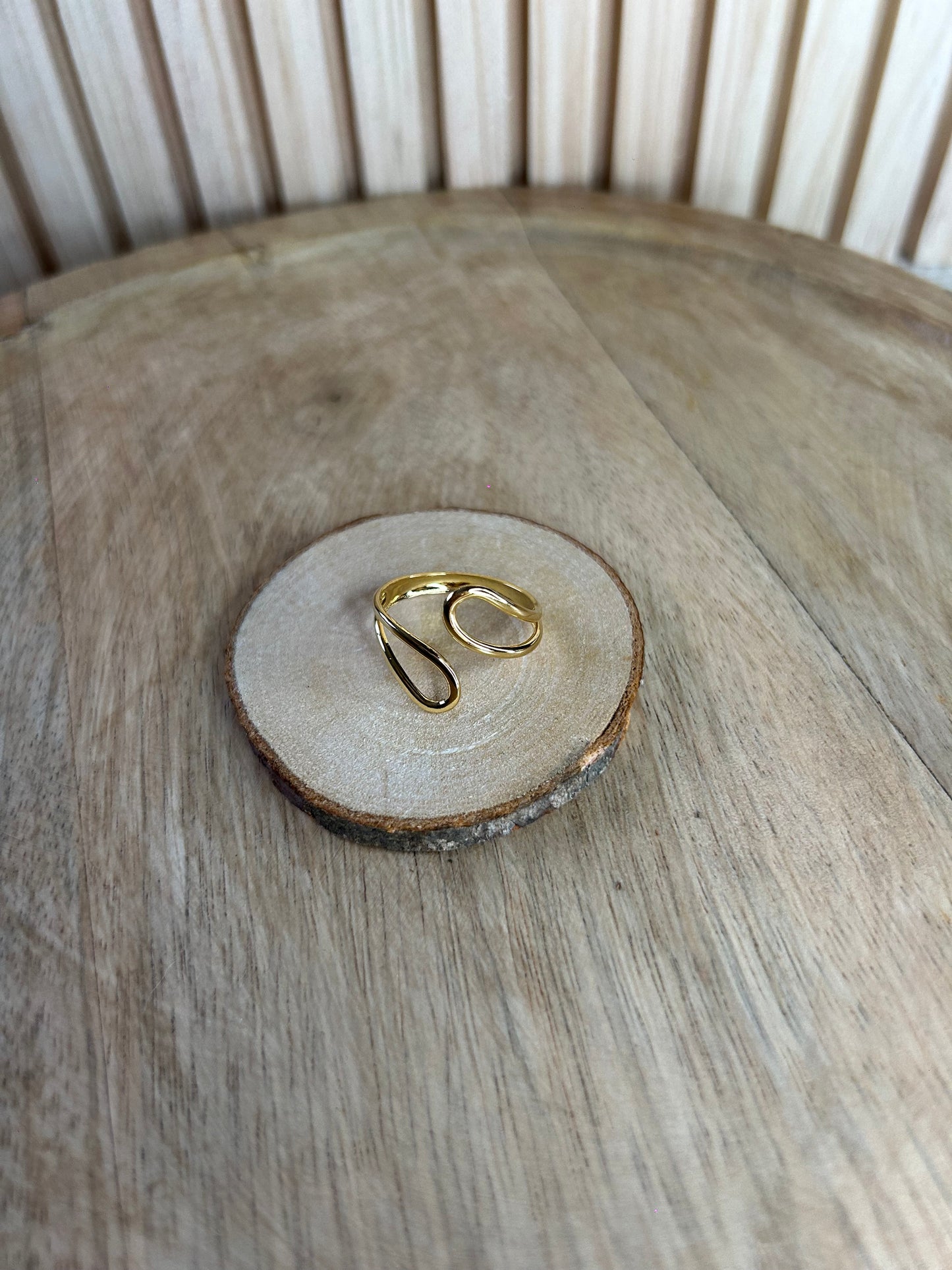Bague Dorée – Acier Inoxydable