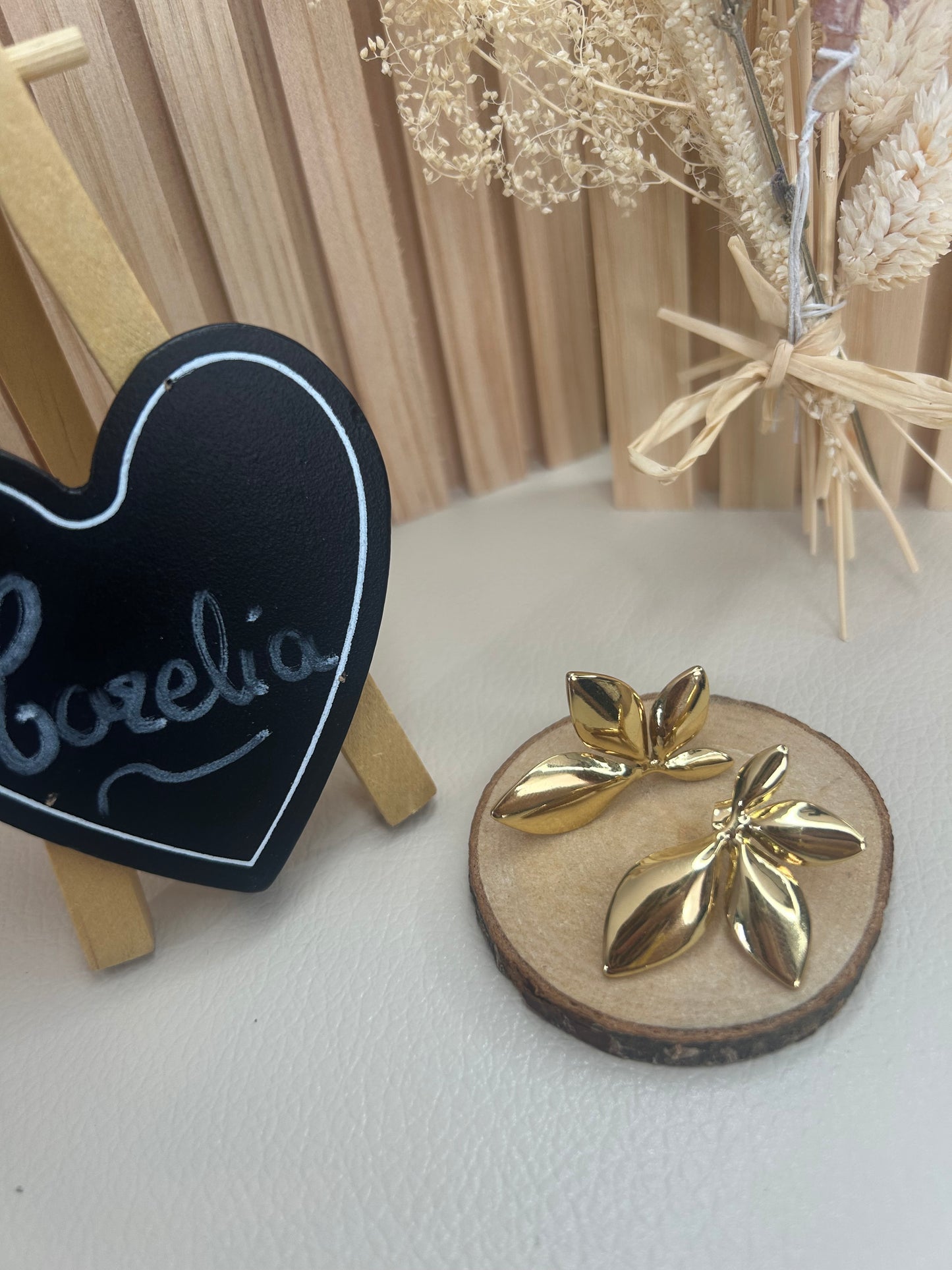 Boucles d’oreille Ambre