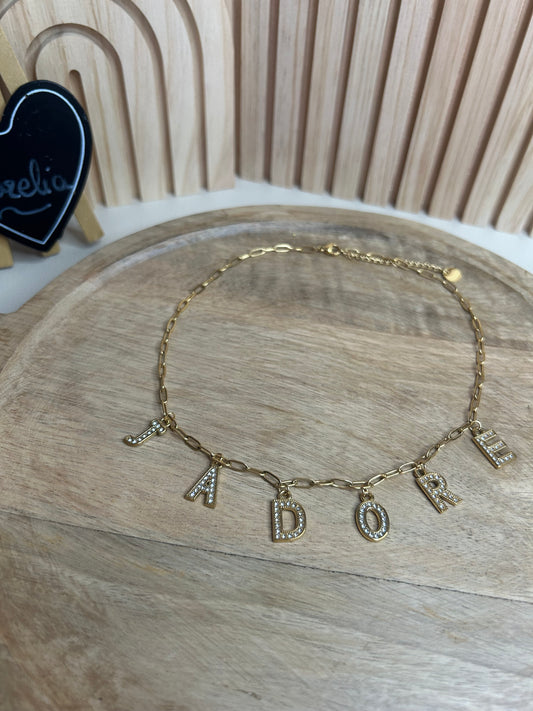 Collier « j’adore » Celia