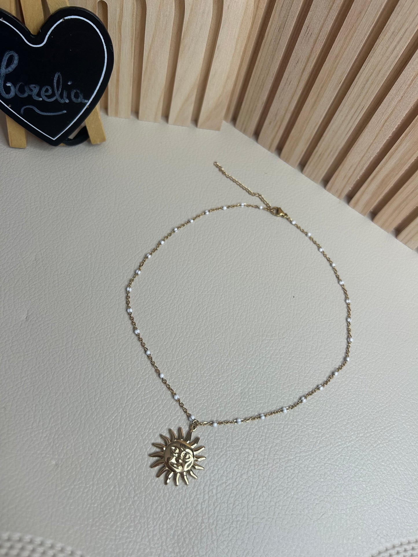 Collier perle soleil Lucie