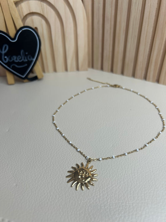 Collier perle soleil Lucie