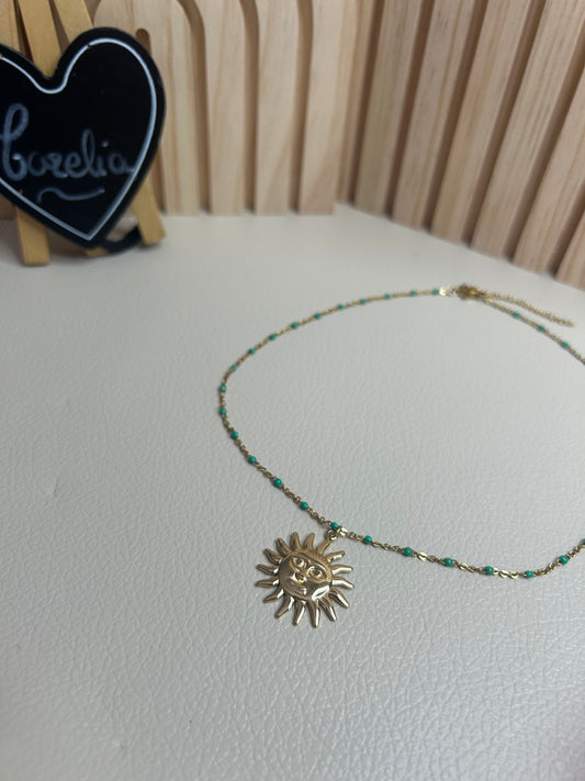 Collier perle soleil Lucie