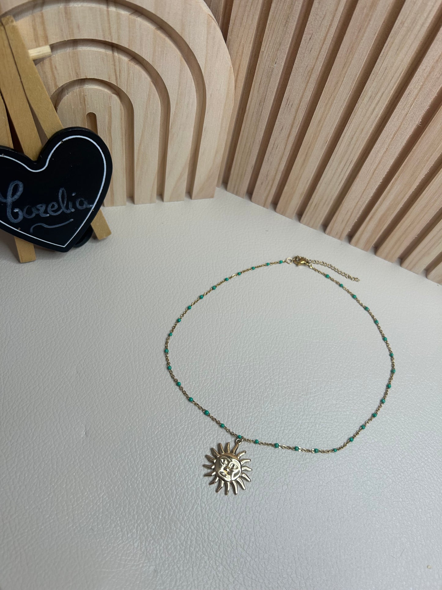Collier perle soleil Lucie