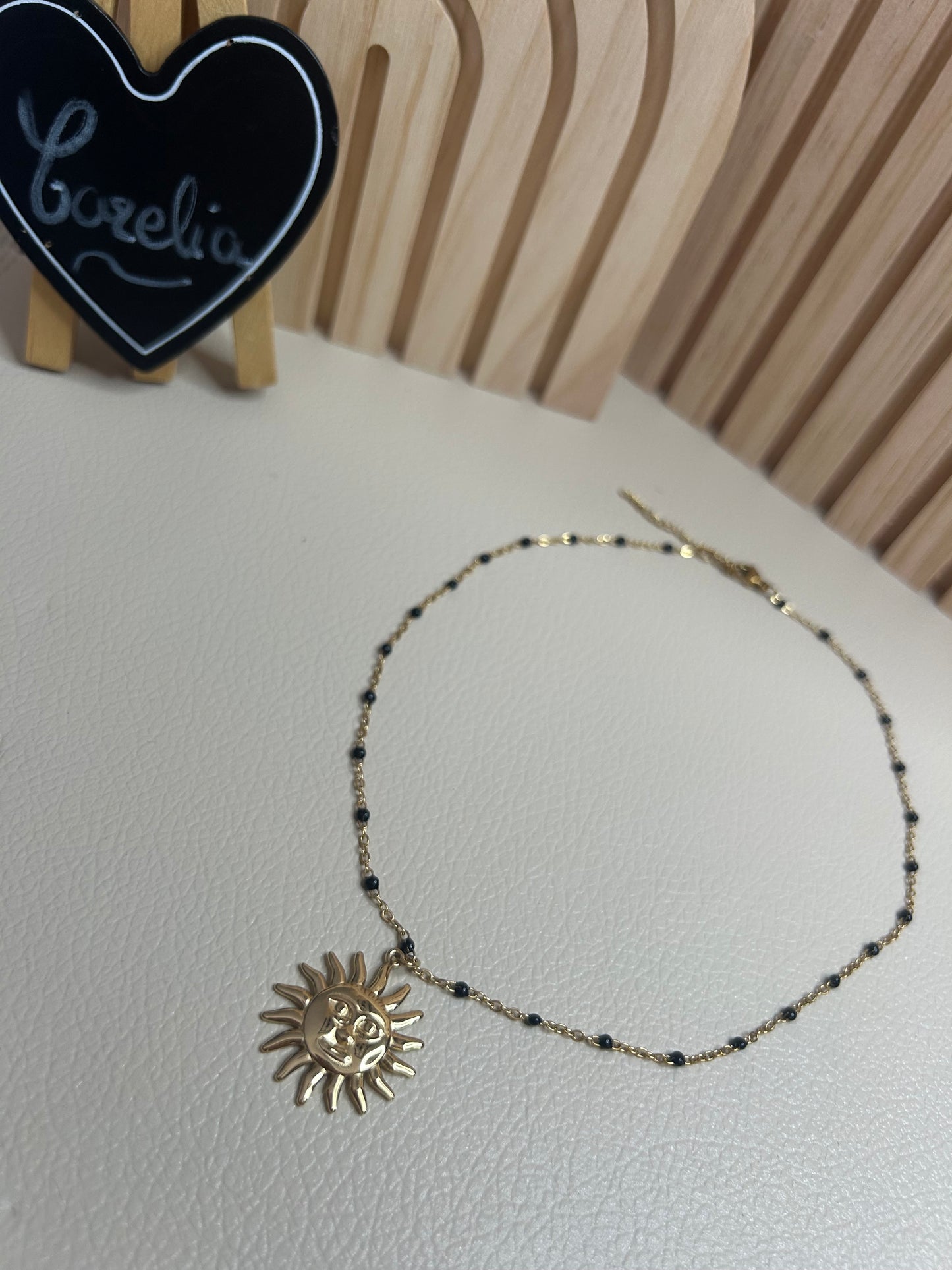 Collier perle soleil Lucie